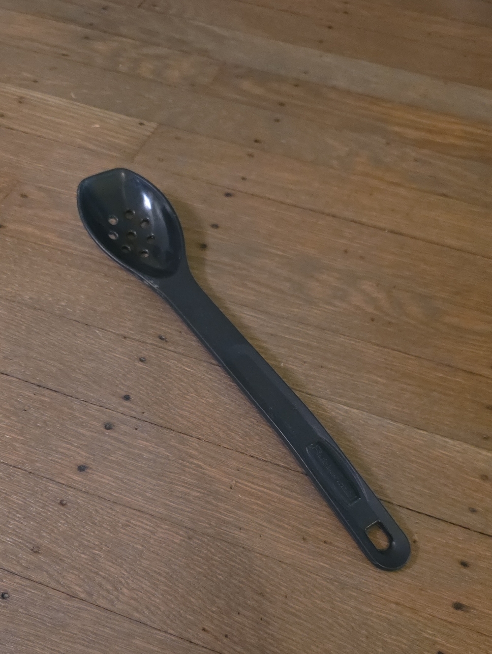 Rubbermaid Vintage #1974 Nylon Black Slotted Spoon for Serving and Draining